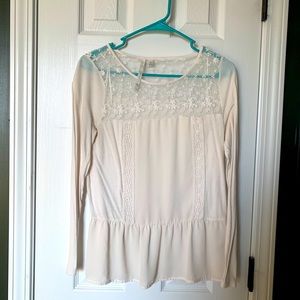 Cream Lauren Conrad Top